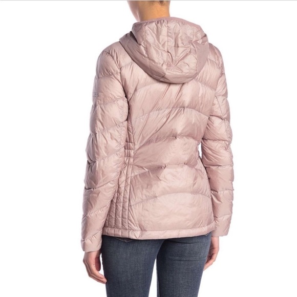 NEW!!! Lucky Brand Quilted Hooded Jacket Bare Pink Size Small - Picture 2 of 9